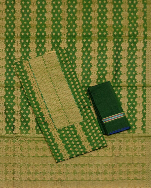 সুতি ক্যাজুয়াল থ্রি পিস (আনস্টিচ) - Image 5