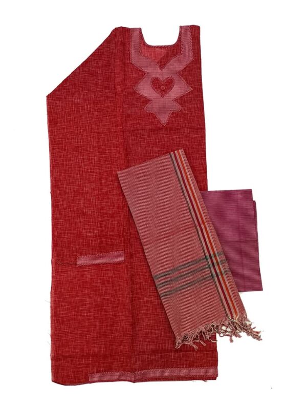 ঝর্ণা | তাঁত থ্রি-পীস - Image 2
